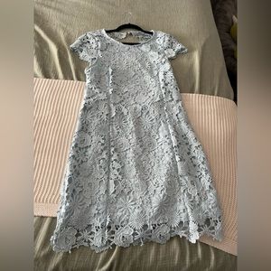 Romance Language Backless Lace Dress